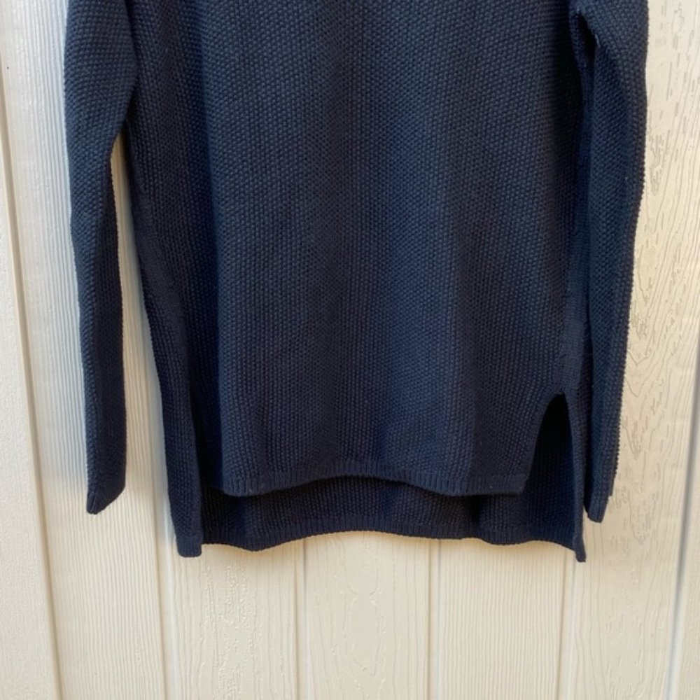 Vince cashmere cotton seed stitch waffle knit boxy relaxed fit pullover sweater - Picture 11 of 16